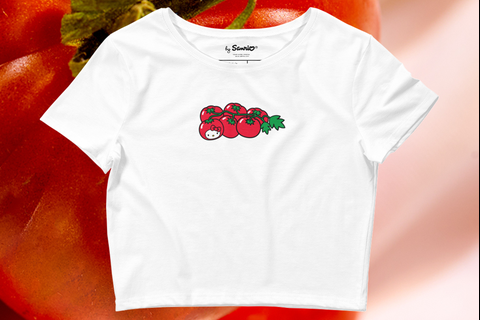 Hello Kitty Tomato Cropped Tee