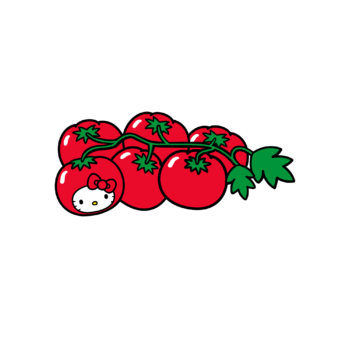 Hello Kitty Tomato Cropped Tee