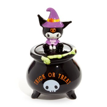 Kuromi Witch Lidded Ceramic Candy Bowl