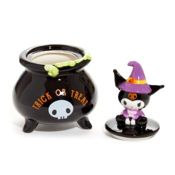 Kuromi Witch Lidded Ceramic Candy Bowl