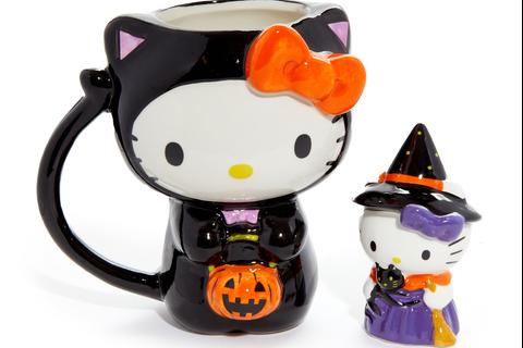 Hello Kitty Halloween Costume Ceramic Mug and Figurine Gift Set