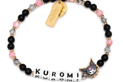 Kuromi x Little Words Project Beaded Bracelet