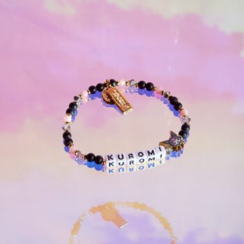 Kuromi x Little Words Project Beaded Bracelet