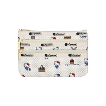 Hello Kitty x LeSportsac 3-Zip Cosmetic Bag (No Bag No Life)