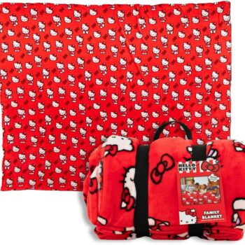 Hello Kitty Always Red Cozy Throw Blanket