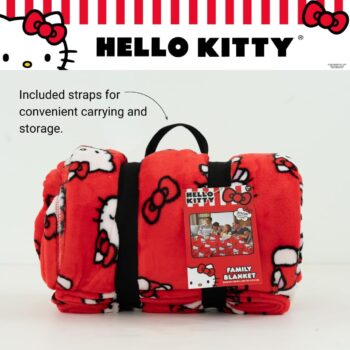 Hello Kitty Always Red Cozy Throw Blanket