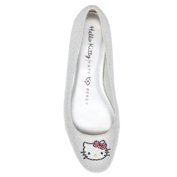 Hello Kitty x Katy Perry Crystal Ballet Flat (Silver)