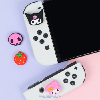 Hello Kitty and Friends Switch Grip Caps (Kuromi + My Melody)