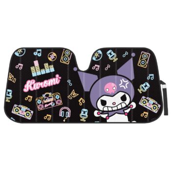 Kuromi Car Sun Shade (Neon Party)