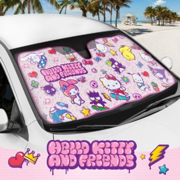 Hello Kitty and Friends Car Sun Shade (Kawaii Fun)