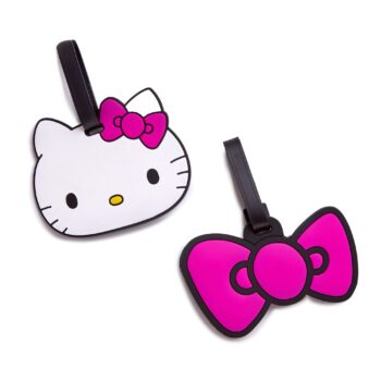 Hello Kitty Pink Bow 2-pc Luggage Tag Set