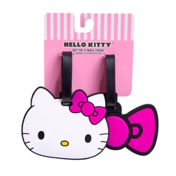 Hello Kitty Pink Bow 2-pc Luggage Tag Set