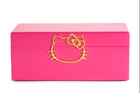 Hello Kitty Pink Lacquered Jewelry Box Organizer