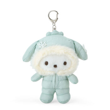 Pochacco Plush Mascot Keychain (Winter Snowsuit Series)