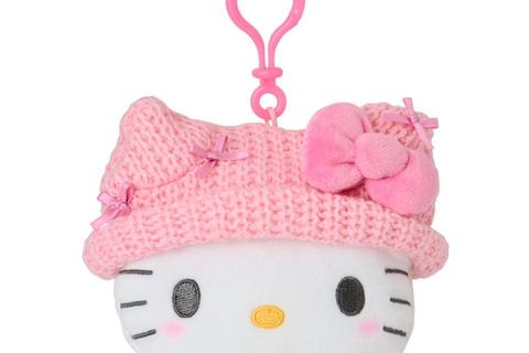 Hello Kitty Cozy Cap Mascot Clip Pouch