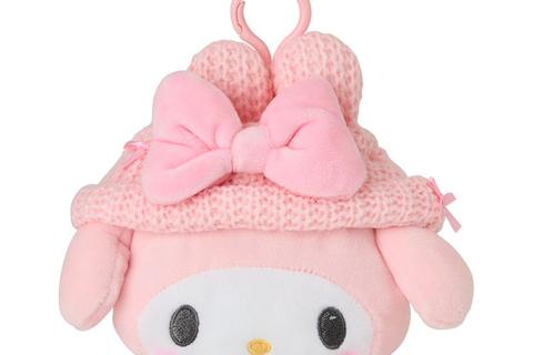 My Melody Cozy Cap Mascot Clip Pouch