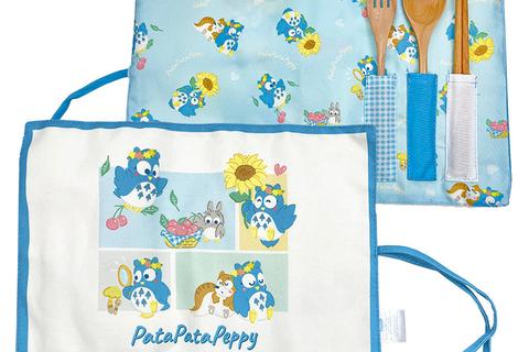 PataPataPeppy Wooden Travel Cutlery Set (Flower Power Series)