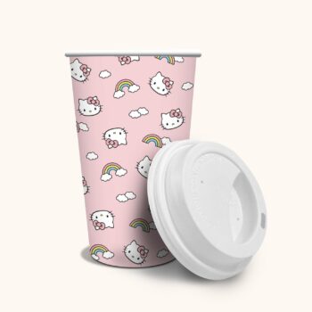 Hello Kitty x Studio Oh! Rainbow Skies Paper Hot Cups