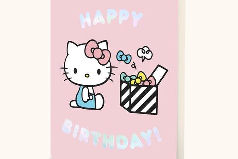 Hello Kitty x Studio Oh! Happy Birthday Pink Deluxe Greeting Card