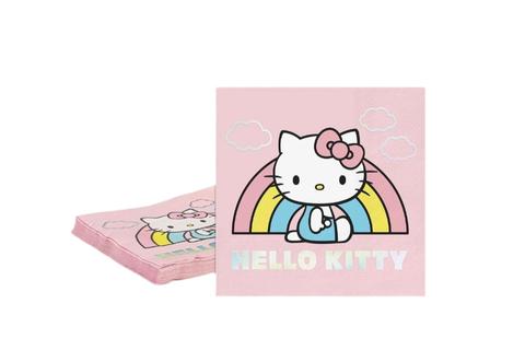 Hello Kitty x Studio Oh! Rainbow Skies Beverage Napkins