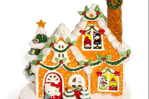 Hello Kitty and Friends Ceramic Gingerbread Candle House