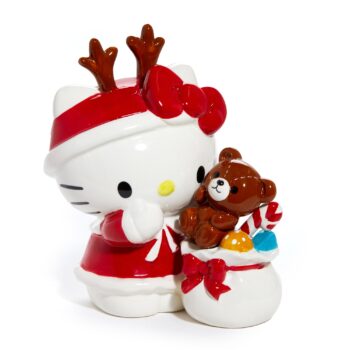 Hello Kitty Ceramic Holiday Teddy Bear Figurine