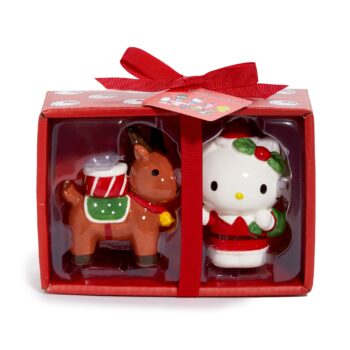 Hello Kitty Ceramic Holiday Salt & Pepper Set (Reindeer Friend)