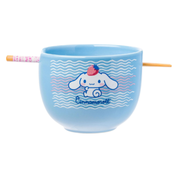 Cinnamoroll Ceramic Ramen Bowl and Chopstick Set (Strawberry Pose)