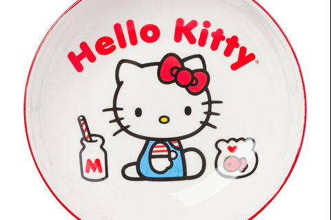 Hello Kitty Ceramic Dinner Bowl (Classic Milk Bottle)