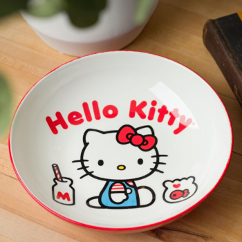 Hello Kitty Ceramic Dinner Bowl (Classic Milk Bottle)