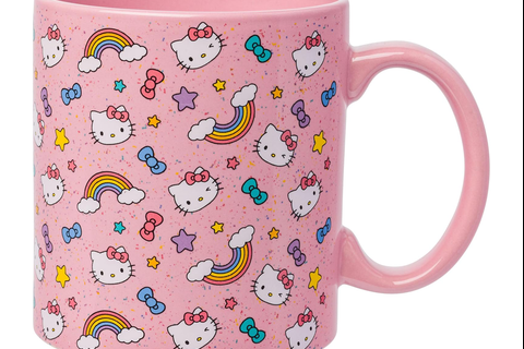 Hello Kitty Ceramic Mug (Stars, Bows, & Rainbows)