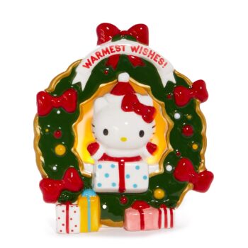 Hello Kitty Holiday Wreath Ceramic Tealight Holder