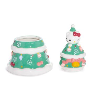 Hello Kitty Ceramic Holiday Tree Cookie Jar