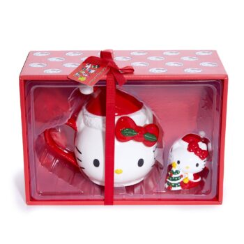 Hello Kitty Holiday Ceramic Mug and Figurine Gift Set