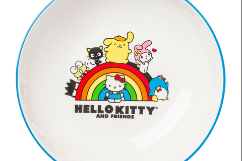 Hello Kitty and Friends Ceramic Dinner Bowl (Rainbow Parade)