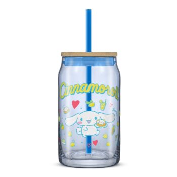 Cinnamoroll Favorite Flavor Lidded Glass Tumbler