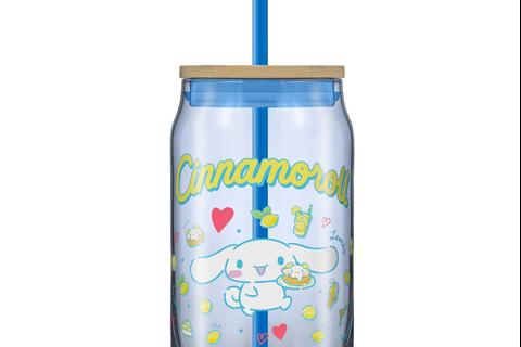 Cinnamoroll Favorite Flavor Lidded Glass Tumbler