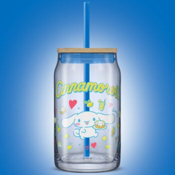 Cinnamoroll Favorite Flavor Lidded Glass Tumbler