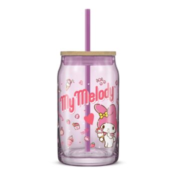 My Melody Favorite Flavor Lidded Glass Tumbler