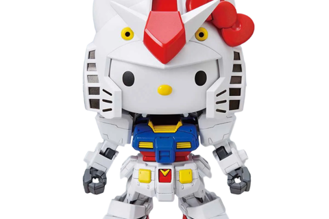 Hello Kitty RX-78-2 Gundam Model Kit (SD Gundam EX-Standard)