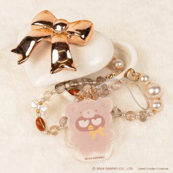 Badtz-maru Latte Bear Beaded Charm Mobile Phone Wrist Strap