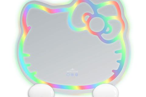 Hello Kitty x Impressions Vanity RGB Wall Mirror 2.0 W/ Bluetooth Speakers and Specialty Base