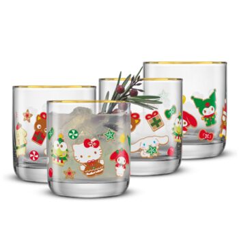 Hello Kitty and Friends Gingerbread Pals Short Glasses