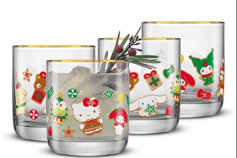 Hello Kitty and Friends Gingerbread Pals Short Glasses