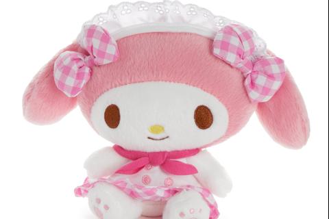 My Melody 7" Plush (Gingham Cafe Series)