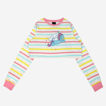 Cinnamoroll x Dumbgood Striped Crop Longsleeve