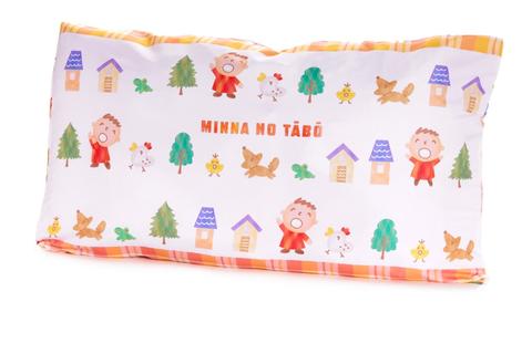 Minna No Tabo Pillowcase (Orange Plaid Series)