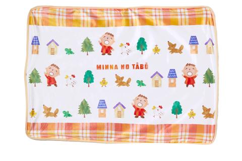 Minna No Tabo Lap Blanket (Orange Plaid Series)