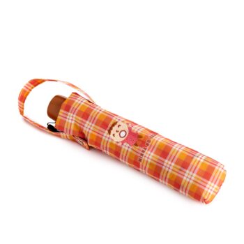 Minna no Tabo Travel Umbrella (Orange Plaid Series)