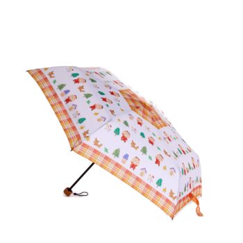 Minna no Tabo Travel Umbrella (Orange Plaid Series)